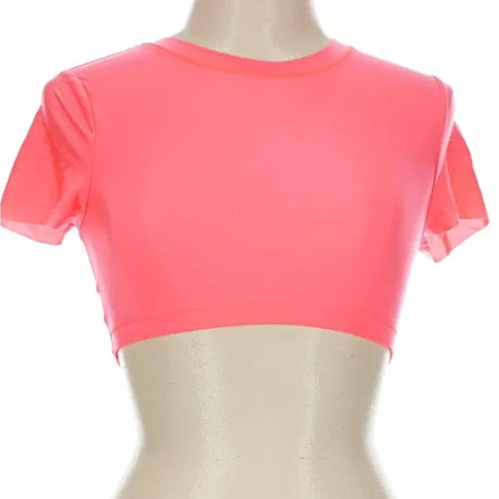 Offline by Aerie Vibrant Coral Crop Top